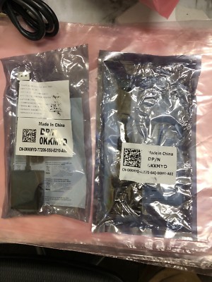 Lot of 2 Dell KKMYD Display Port D-Port (Male) to DVI-D (Female) Adapter Dongle