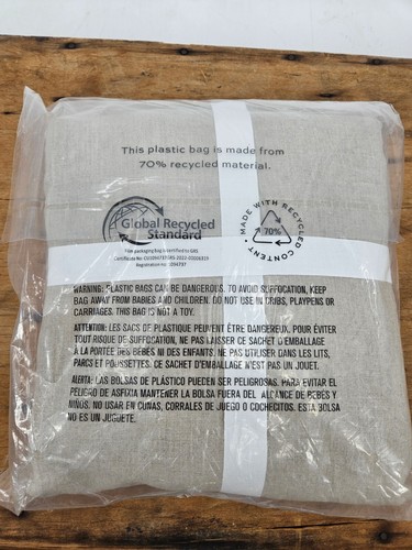 Pottery Barn 3-in-1 Pole Top Curtain Blackout Lining Belgian Flax Linen 48x58 - Picture 4 of 4