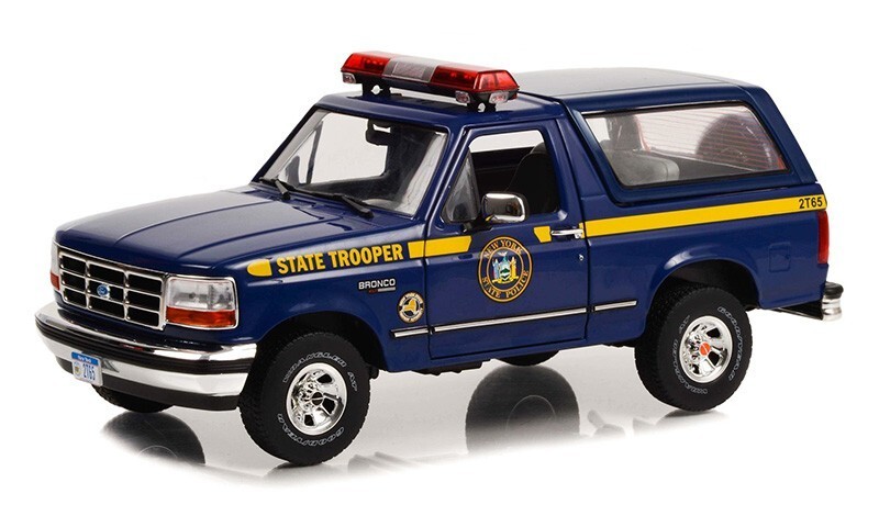 1996 FORD BRONCO XLT NEW YORK STATE POLICE DEPARTMENT 1:18 BY