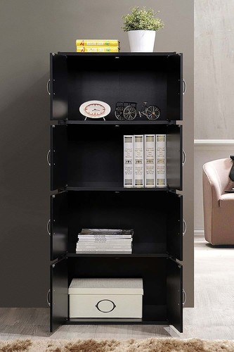 4-Shelf 8-Door Storage Cabinet Cupboard Organizer Pantry Kitchen Living Room - Picture 5 of 5