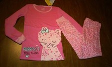 NEW Girls Children's Place Snug Fitting Cat Pajamas Size 5T