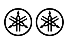 2 x Yamaha Logo Emblem Aufkleber Sticker R1 R6 YZF XJR Fazer • viele Farben • y2