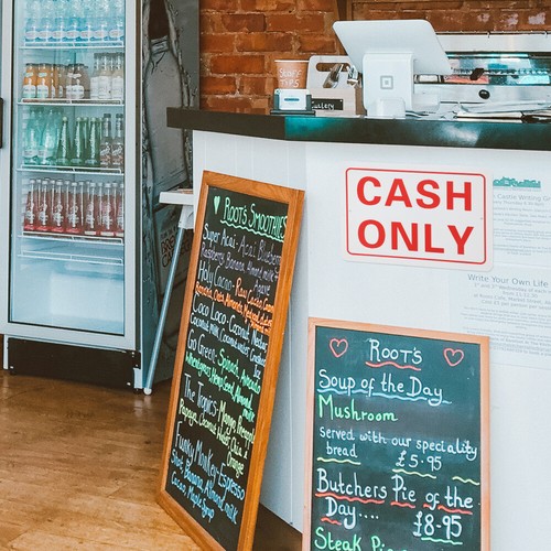 Cash Only Sign No Credit Sign Cash Payment Sign for Business Retail Store UK - Picture 3 of 12