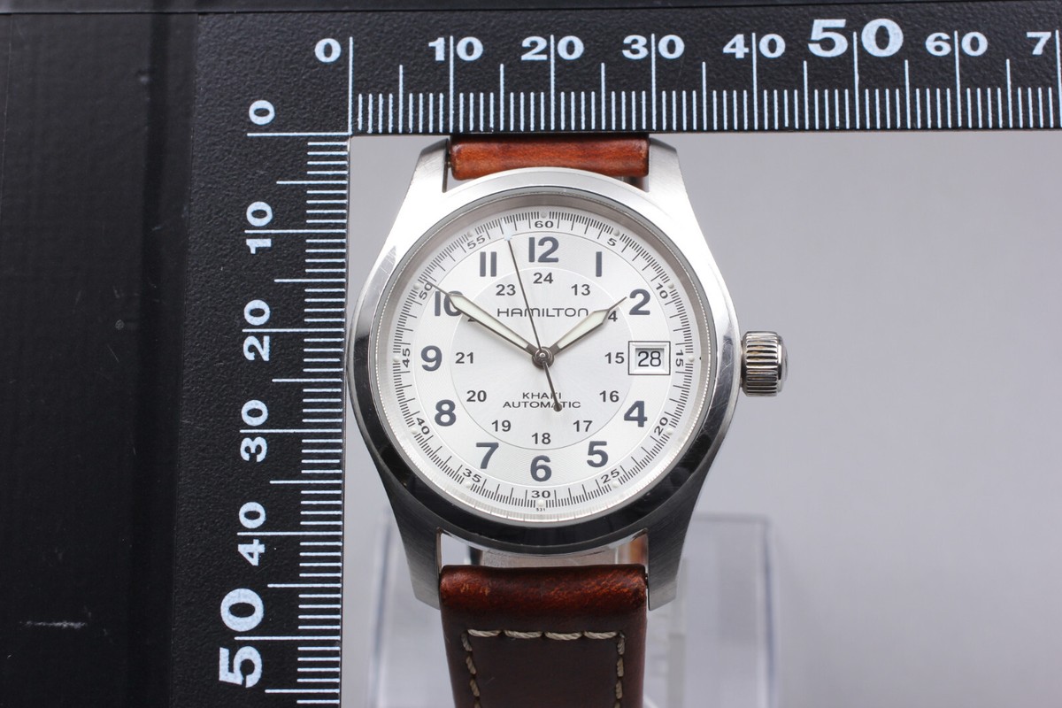 w/Box [NEAR MINT] Hamilton Khaki Field H704450 Silver