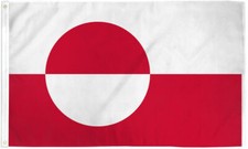Groenlandia 3x5 pies Bandera de Groenlandia Bandera de Groenlandia 3x5 Casa Bandera 100D