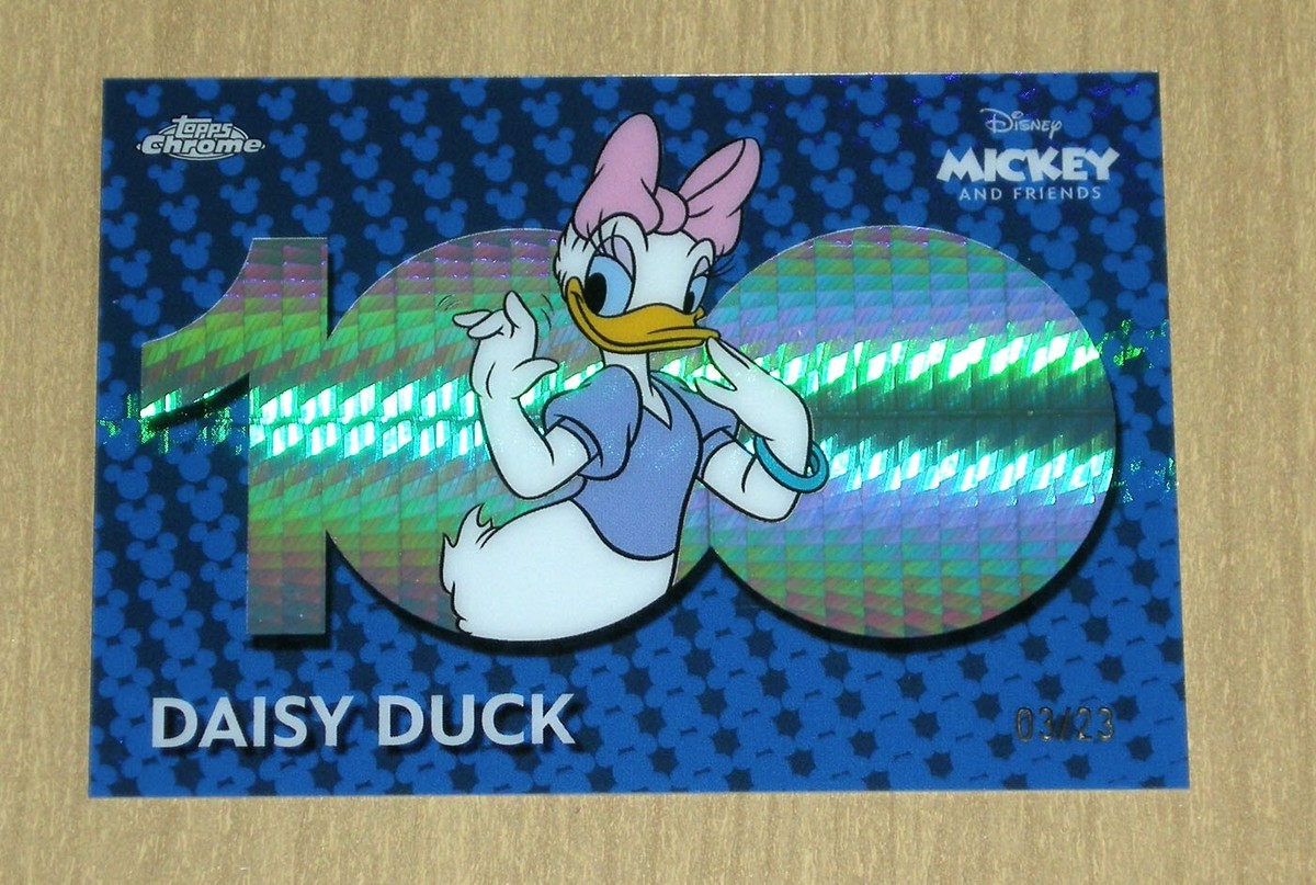 2023 Topps Chrome Disney 100 BLUE Mickey & Friends DAISY DUCK 3/23