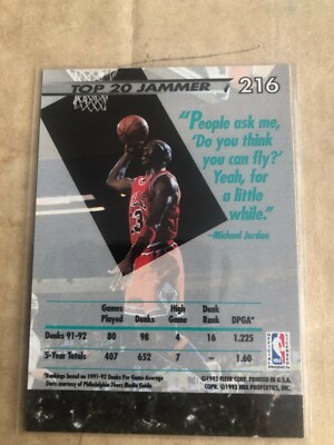 1992-93 Fleer Ultra - Michael Jordan #216 for sale online | eBay