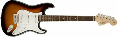 Squier Affinity Series Electric Guitar Stratocaster Brown Sunburst Japan NEW 
