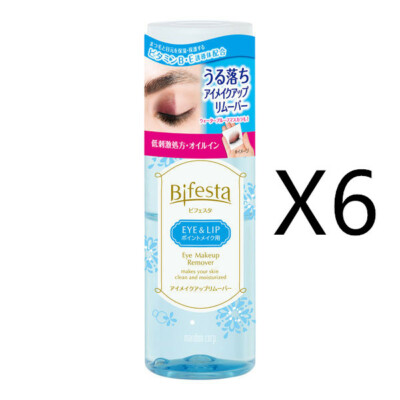 Mandom Bifesta Eye & Lip Makeup Remover Cleansing 145ml X 6pcs From Japan