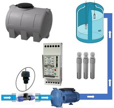 Kit controllo automatico presenza acqua corrente con 3 sonde livellovalvola