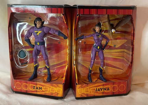 Wonder Twins Zan & Jayna Action Figure Set Mattel DC Direct SDCC EXCLUSIVE 2009