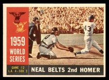 1960 Topps Baseball #386 World Series Game #2 (Neal Belts 2nd Homer) NM/MT *g2