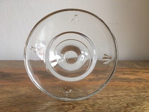 La Rochere Bee glass Sundae/ Ice Cream Dishes France Napolean stylish VGC - Picture 7 of 24