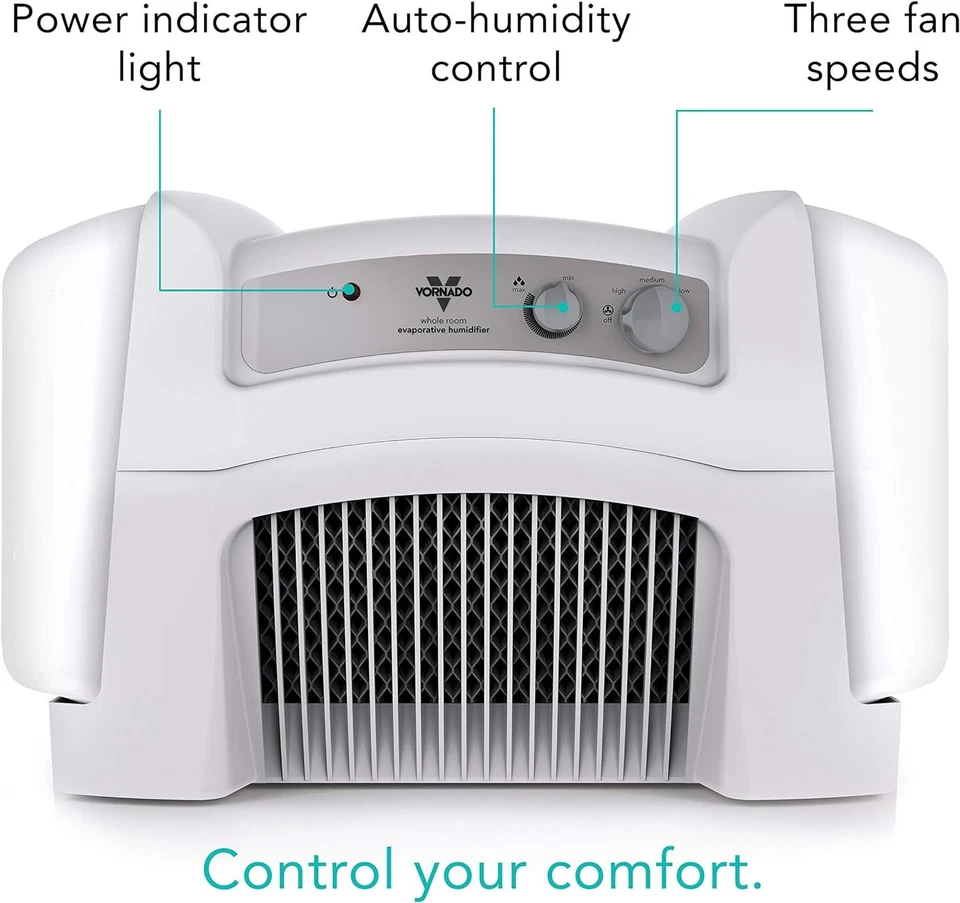 Humidificador evaporativo Vornado Evap40 4 galones con blanco ajustable Foto 3 de 4