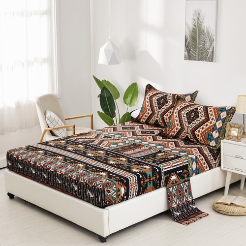 Bohemian Quilt Doona Duvet Cover&Sheet Set&Bedspread Set Bedding Queen King Size - Picture 29 of 38