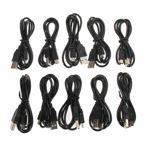 Lot 10 Wireless Controller USB Charging Cord Cable For Sony Playstation 3 PS3 - Picture 2 of 7