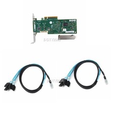 LSI 6Gbps SAS HBA 9200-8i IT Mode ZFS FreeNAS unRAID 2 SFF-8087 SATA