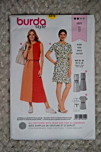 BURDA 6401-6498 - Mens & Womens Sewing Patterns - PICK-A-STYLE - New & Uncut - Picture 8 of 47
