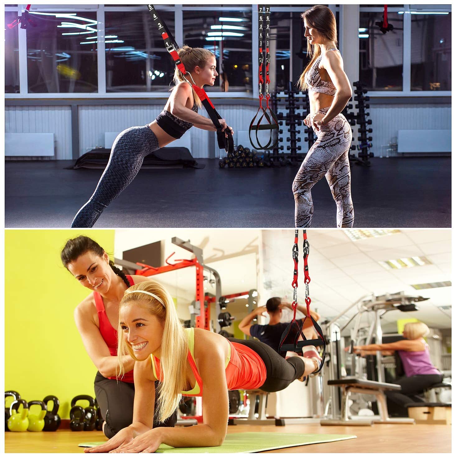 Sport Fitness Suspension Kits Trainer Resistance Training Exercise+ ...