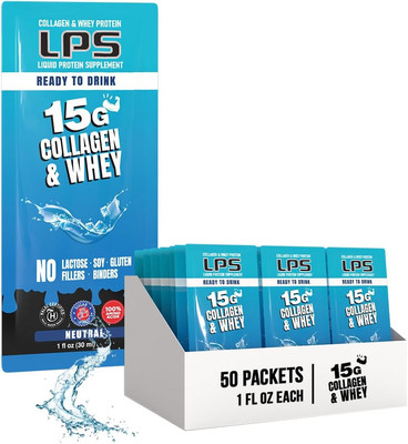 LPS Liquid Collagen& Whey Protein Supplement - Non-Gmo Drink, Sugar-Free - Promo