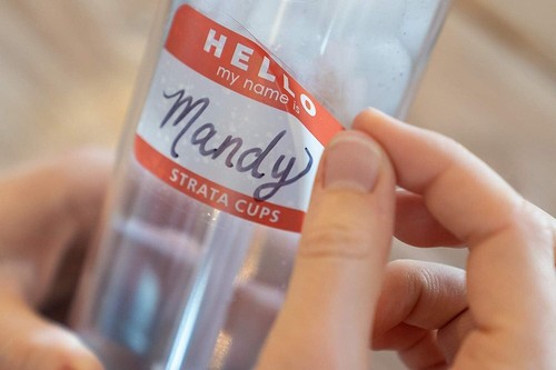 12 Colored Skinny Clear Tumblers with Splash-Proof Lids - 16oz Double Wall Ac... - Picture 7 of 11