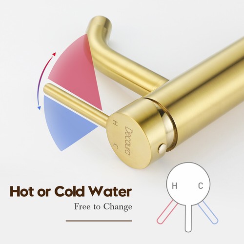 Decaura Mixer Tap Brass Bathroom Basin Vanity Faucet Single Handle Tapware WELS - Picture 23 of 110