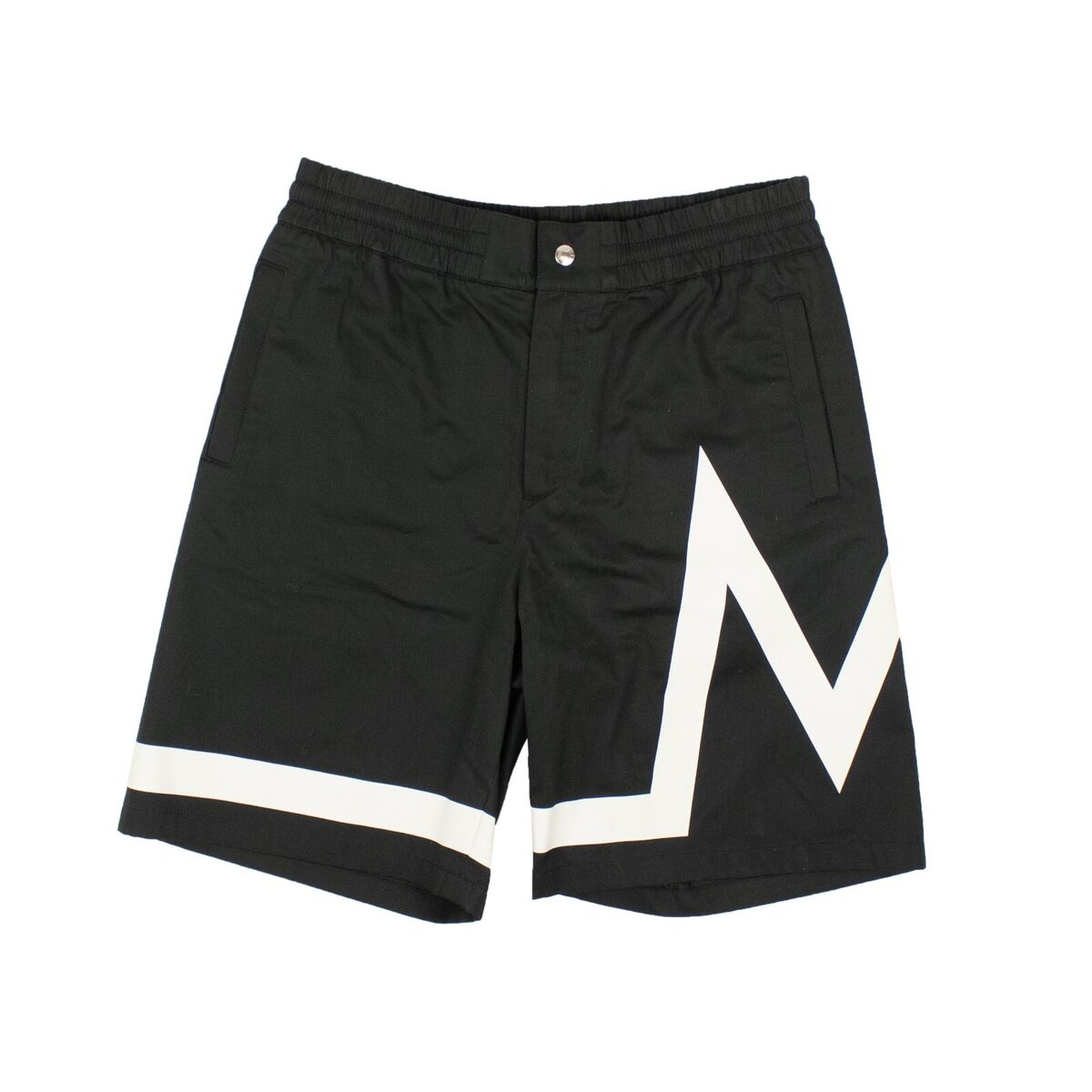 ハーフ・ショートパンツ Moncler Cappuccino Stretch Cotton Bermuda Shorts NWT MONCLER Black Cotton Graphic Bermuda Shorts Size 46 $850