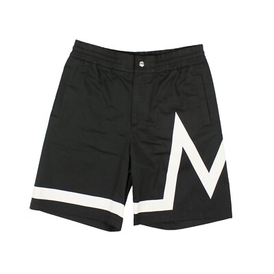 【関税&送料込み】Moncler Cotton Printed Bermuda Shorts NWT MONCLER Black Cotton Graphic Bermuda Shorts Size 46 $850