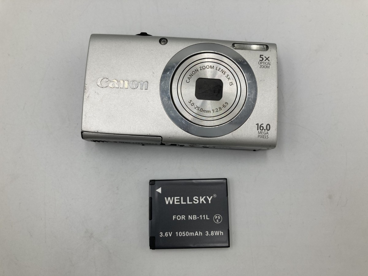 Canon PowerShot A2400 IS 16.0MP Digital Camera - Silver for