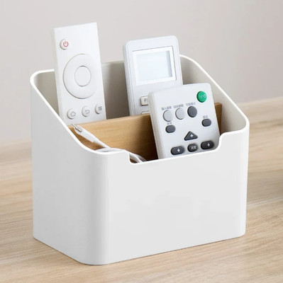 1 pc Plastic Desktop Storage Box Remote Control Tissue Cosmetic Organizer