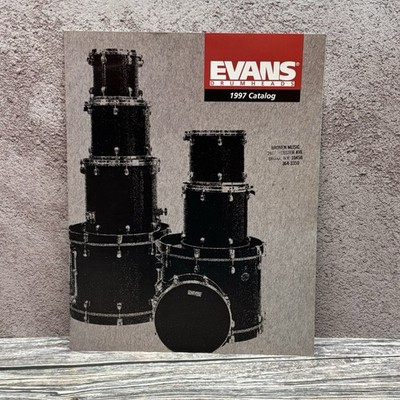 Evans Drumheads 1997 Product Catalog Vintage D'Addario Percussion Brochure 