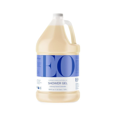 EO Shower Gel Refill, 1 Gallon, French Lavender, Body Wash Made with Essential O