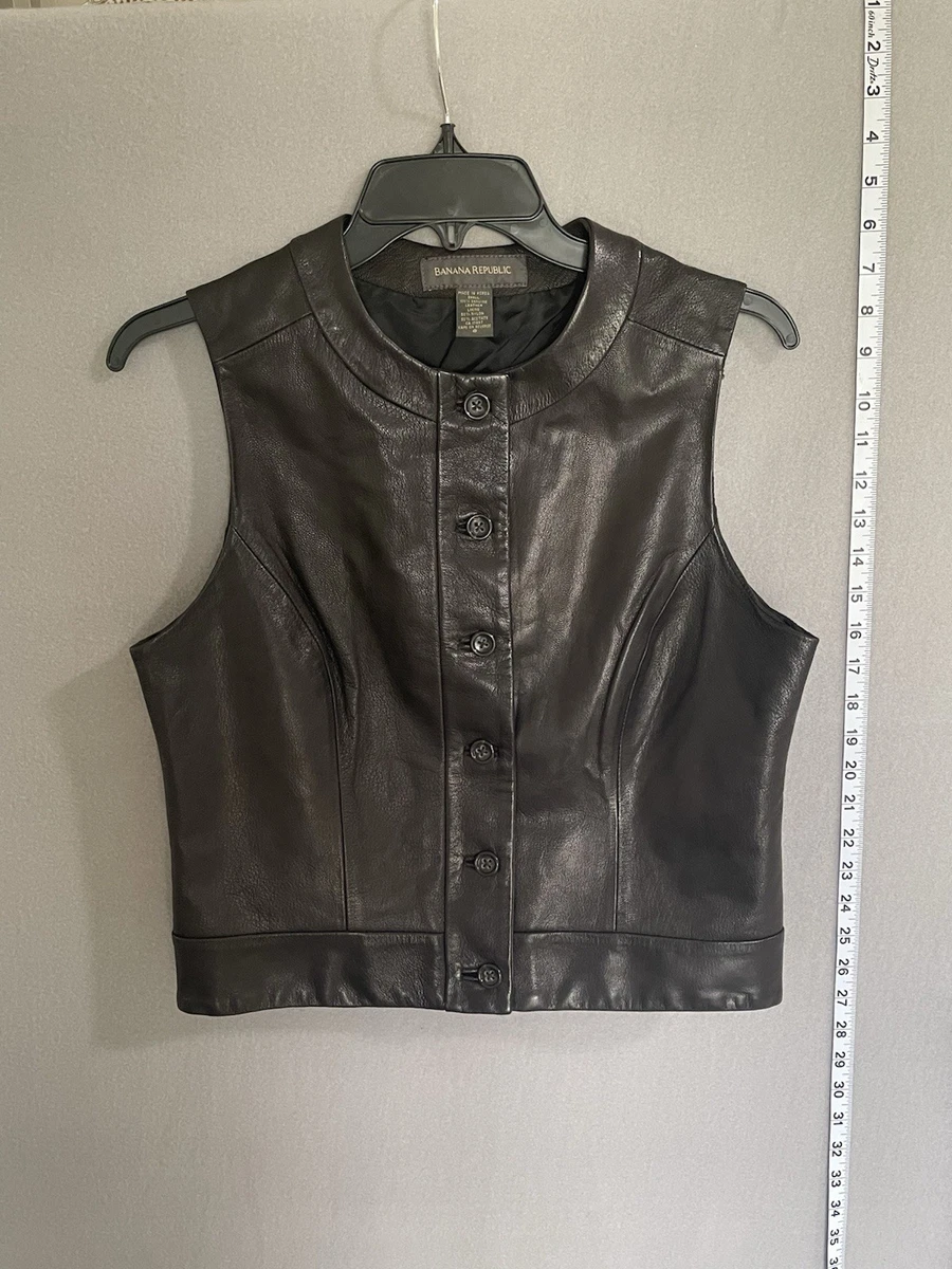 Banana Republic Leather Outer Shell Vests for Women for sale | eBay