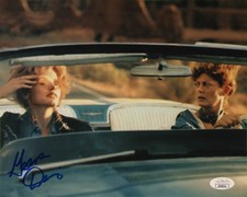 Geena Davis Signed 8x10 Thelma & Louise Autographed wide show JSA