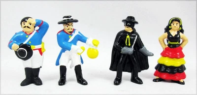 Zorro - Set de 4 figurines type Kinder : Sergent Garcia, Commandant Monasterio, - Photo 1/2