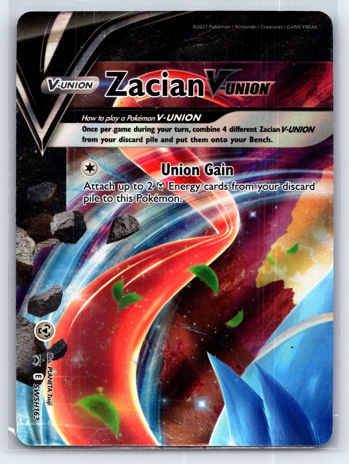 Zacian V-UNION SWSH163 Holo Promo Sword & Shield Promo Pokemon Near Mint