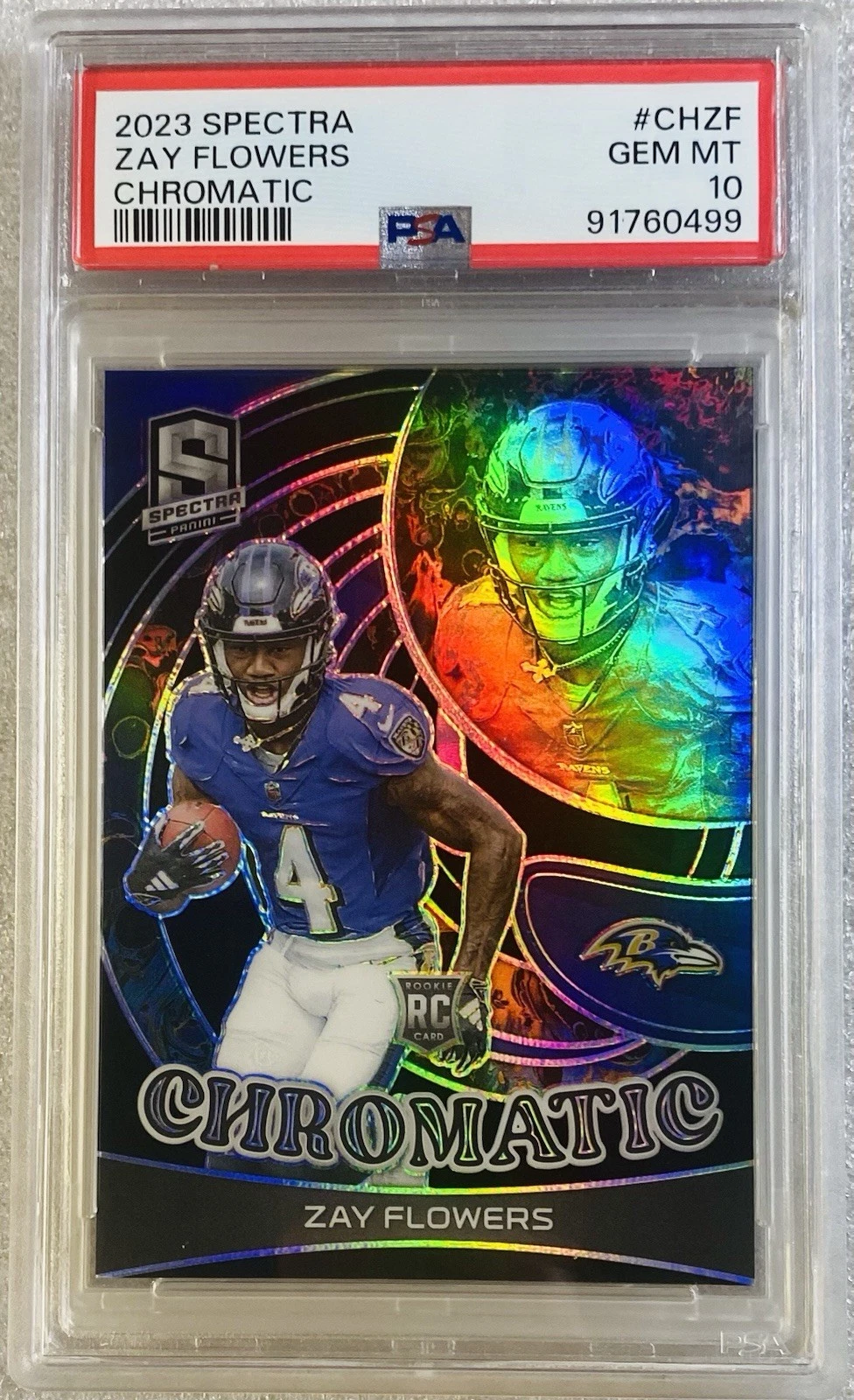Zay Flowers Panini Spectra Chromatic #CHZF Base