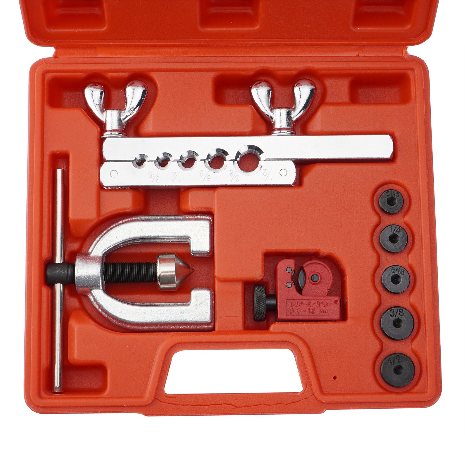 New 25ft 3/16 + 1/4 Copper Coated Brake Line & Double & Single Flaring Tool Kit