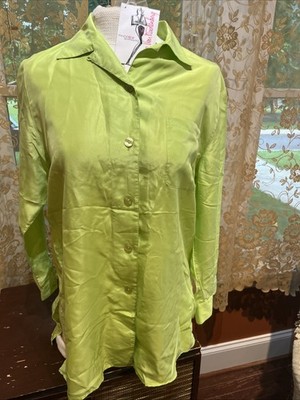Diane Von Furstenberg Womens Size XS Silk Vintage The Color Authority Shirt  NWT