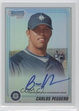2010 Bowman Chrome Prospects Refractor 53/500 Carlos Peguero #BCP187 Auto 0v1