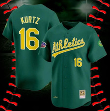 Nick Kurtz 16 Athletics Green Stitched Jersey "All Sizes"