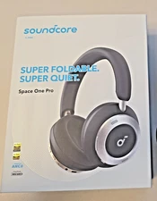 Soundcore Space One Pro (Anker) Wireless Noise Cancelling Headphones, Black