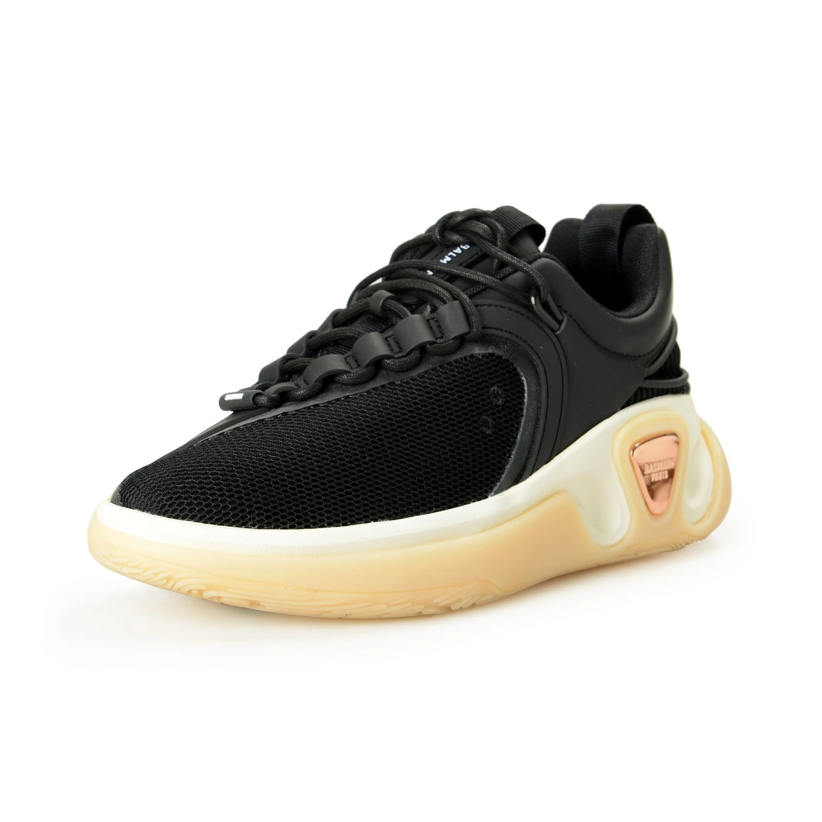 Balmain — Balmain Women's "B Runner" Canvas & Leather Athletic Sneakers Shoes US 9 EUR 39