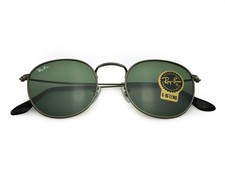 Ray-Ban Sunglasses RB3447 Round Metal Gunmetal Frame Green Classic Lenses 50mm