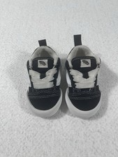 VANS Old Skool Unisex Toddlers Sneaker Black/White Suede Low Top Sz 4.0 SKU 0425