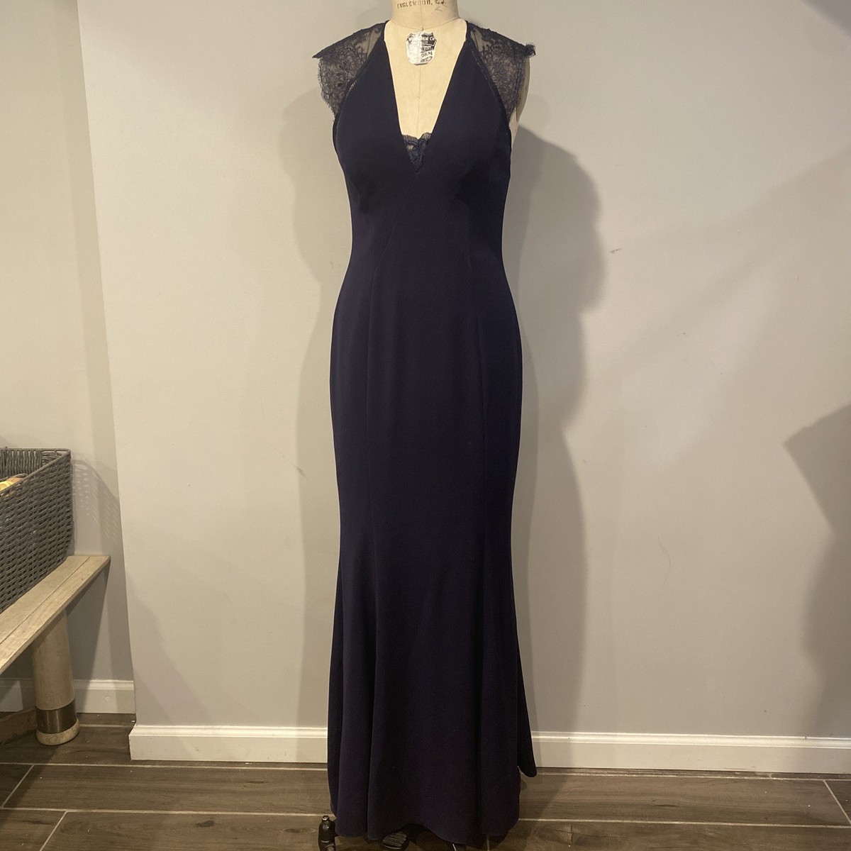 catherines evening dresses Windsor Catherine Open Back Mermaid Glitter Formal Dress in Brown | Size: XS main image 0