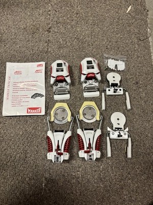 Vintage Marker Mr Racing TwinCam Ski Bindings White/Red With Box And Manual NOS?