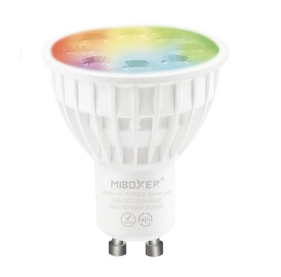 MIBOXER / Mi-Light - LED Retrofit GU10 4W RGB-WW Spot 2.4G