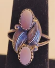 Sterling Silver 925 Pink Stone Floral VTG Szs 4.5, 5, 5.5, 6