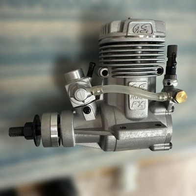 O.S.エンジン MAX-61FX W/E-4010 OS ENGINE O.S. MAX 61 FX RC Airplane Engine New w/ Muffler Plug
